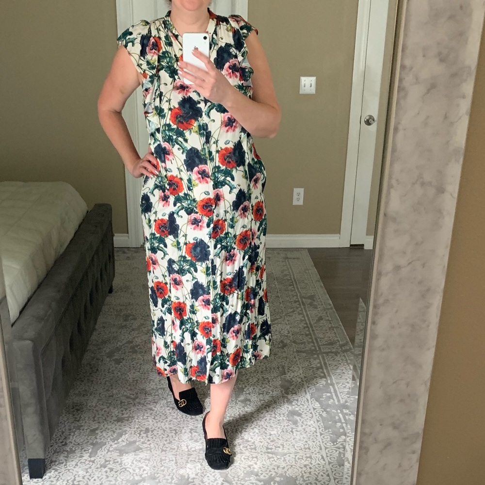 Poppy flowers H&M maxi dress